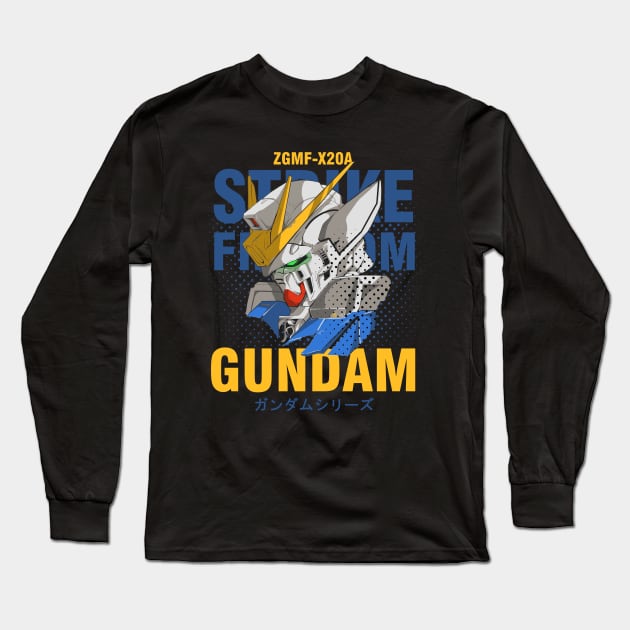 Strike Freedom - Gundam Long Sleeve T-Shirt by KyleCreated